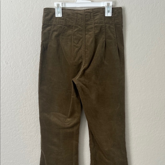 Like New! We The Free Jayde Corduroy Flare Pants Green in Size  27 - Picture 8 of 16